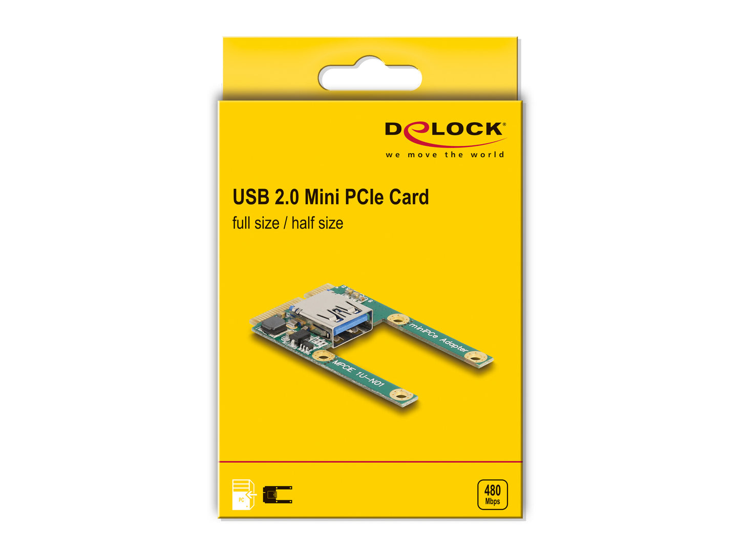 DeLOCK 80039 nätverkskort/adapters Intern USB 2.0