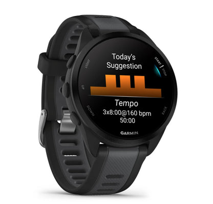 Garmin Forerunner 165 3,05 cm (1.2") AMOLED 43 mm Digital 390 x 390 pixlar Pekskärm Svart GPS