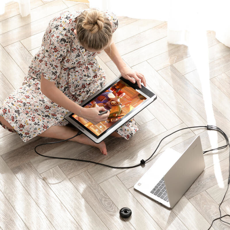 HUION KAMVAS 16 ritplattor Svart 5080 lpi 344,16 x 193,59 mm USB