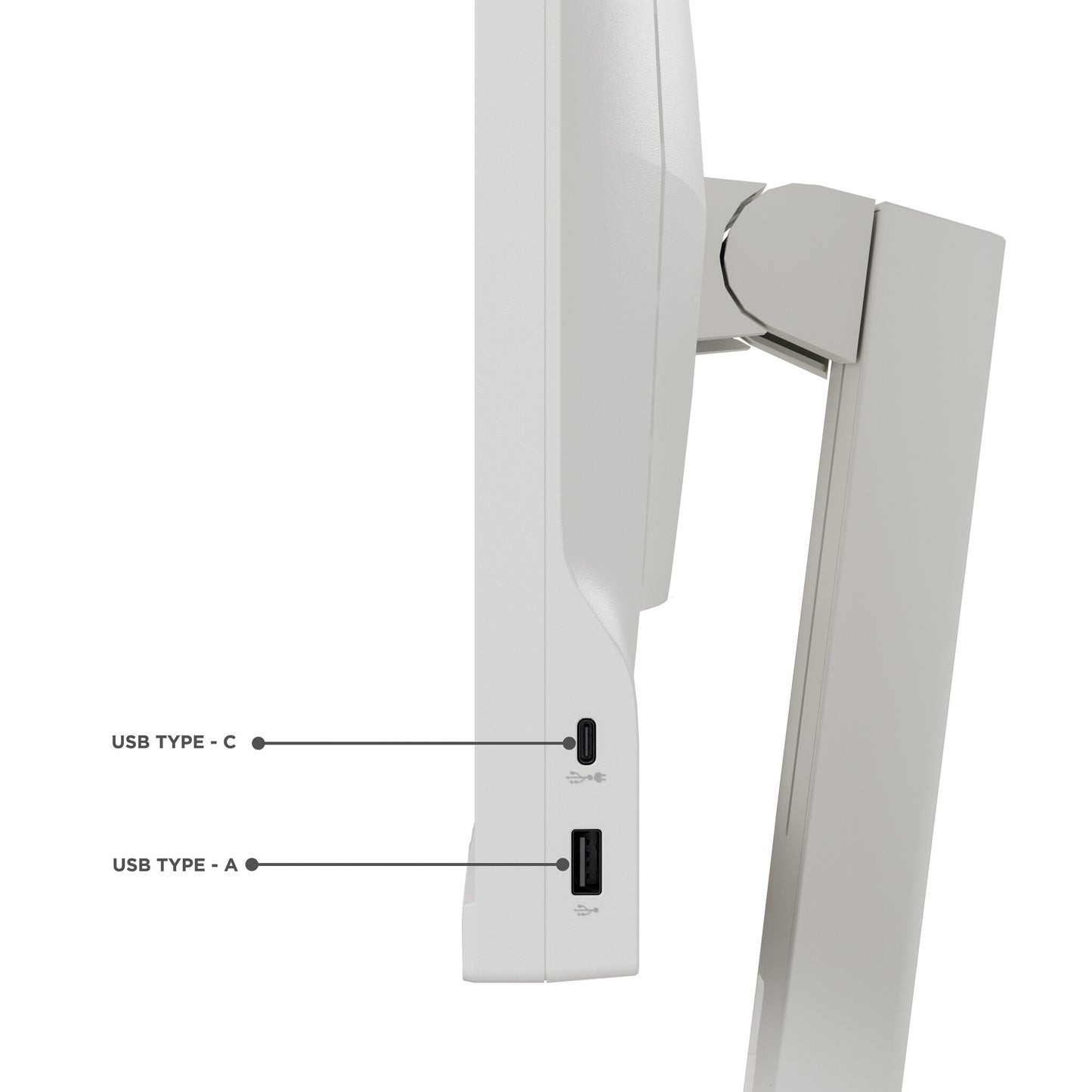 Lenovo C24d-20 LED display 61 cm (24") 1920 x 1200 pixlar Full HD Grå, Vit