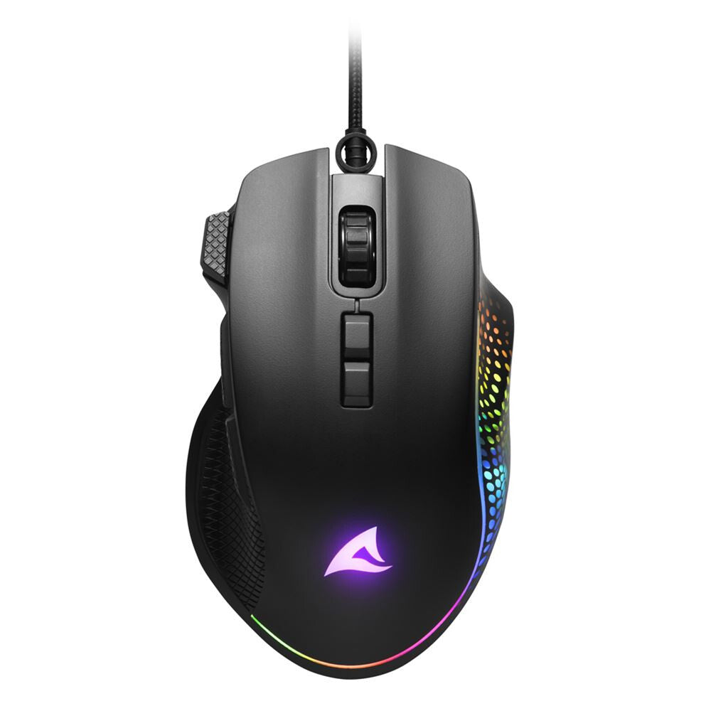 Sharkoon SHARK Force 3 datormöss Spela högerhand USB Type-A Optisk 12800 DPI