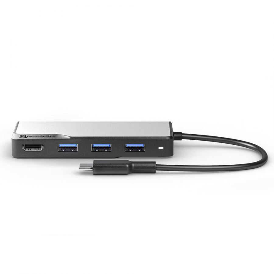 ALOGIC UCFUHDV2-SGR dockningsstationer för bärbara datorer USB 3.2 Gen 1 (3.1 Gen 1) Type-C Svart, Grå