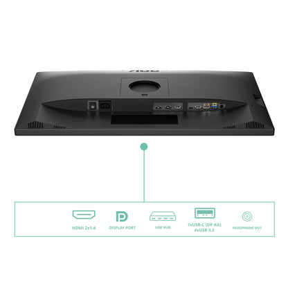 AOC Q27P3CW platta pc-skärmar 68,6 cm (27") 2560 x 1440 pixlar Quad HD LED Svart