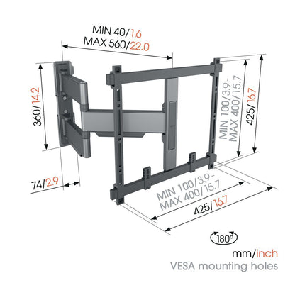 Vogel's TVM 5445 165,1 cm (65") Svart