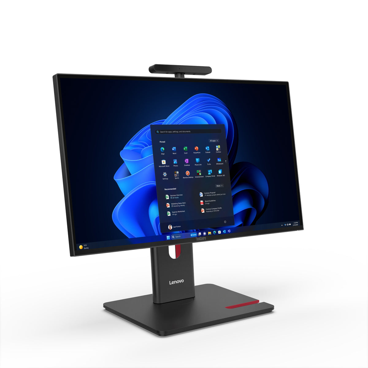 Lenovo ThinkCentre M90a Gen 6 Intel Core Ultra 7 265 60,5 cm (23.8") 1920 x 1080 pixlar Allt-i-ett-dator 32 GB DDR5-SDRAM 512 GB SSD Windows 11 Pro Wi-Fi 6E (802.11ax) Svart