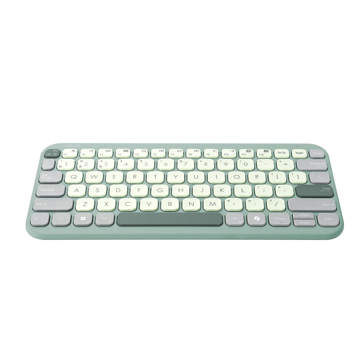ASUS KW100 KEYBOARD/GN/GE/81 tangentbord Hem Bluetooth QWERTZ tyska Grön, Ljusgrön