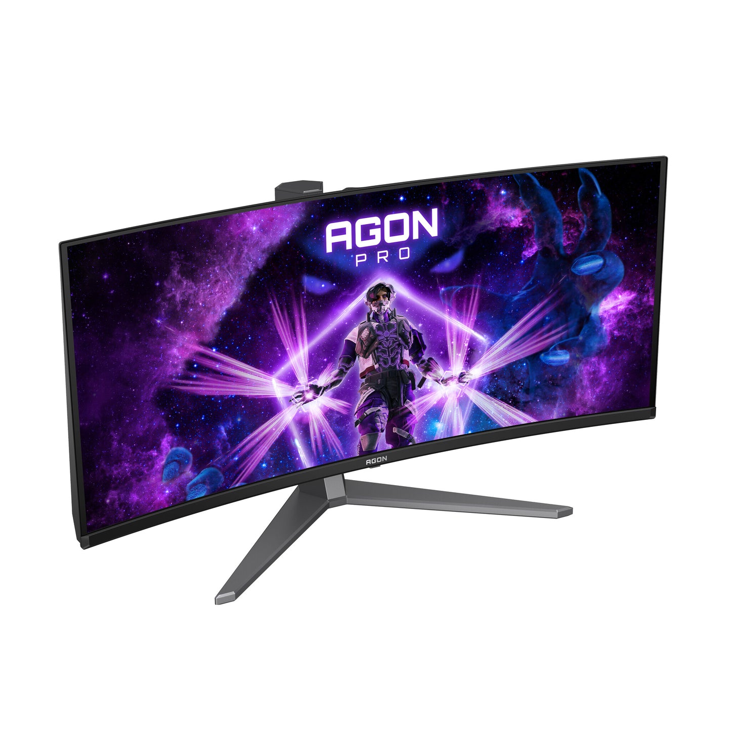 AOC AGON PRO AG346UCD platta pc-skärmar 86,4 cm (34") 3440 x 1440 pixlar Wide Quad HD QD-OLED Svart, Grå