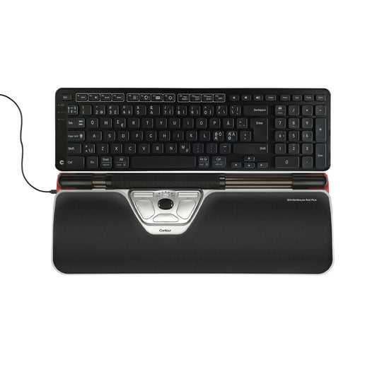 Contour Design RollerMouse Red Plus + Balance Keyboard PN, trådbunden