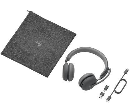Logitech 981-001311 hörlur och headset Trådlös Huvudband Kontor/callcenter USB Type-C Bluetooth grafit