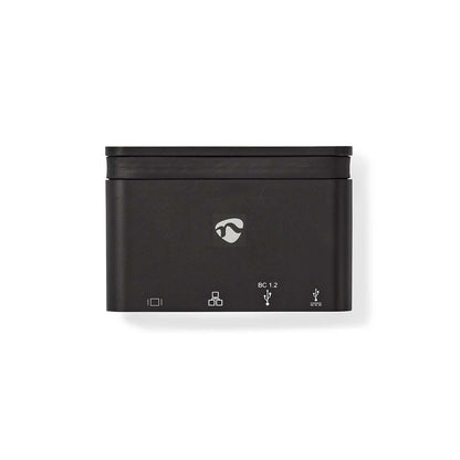 Nedis TCARF260BK dockningsstationer för bärbara datorer USB 3.2 Gen 1 (3.1 Gen 1) Type-C Svart