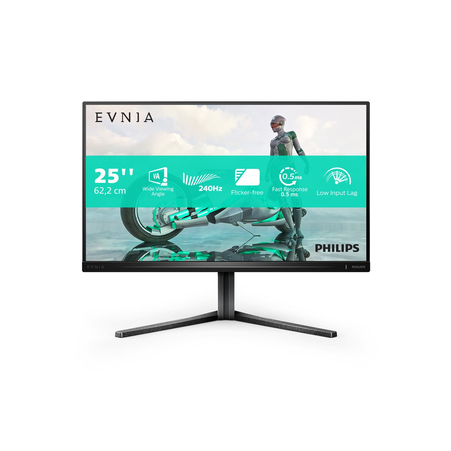 Philips Evnia 25M2N3200W/00 platta pc-skärmar 62,2 cm (24.5") 1920 x 1080 pixlar Full HD LCD Grå