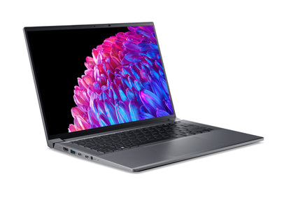 Acer Swift SFX14-72G-788M Intel Core Ultra 7 155H Bärbar dator 36,8 cm (14.5") 2.8K 32 GB LPDDR5-SDRAM 1 TB SSD NVIDIA GeForce RTX 4050 Wi-Fi 6 (802.11ax) Windows 11 Pro Grå