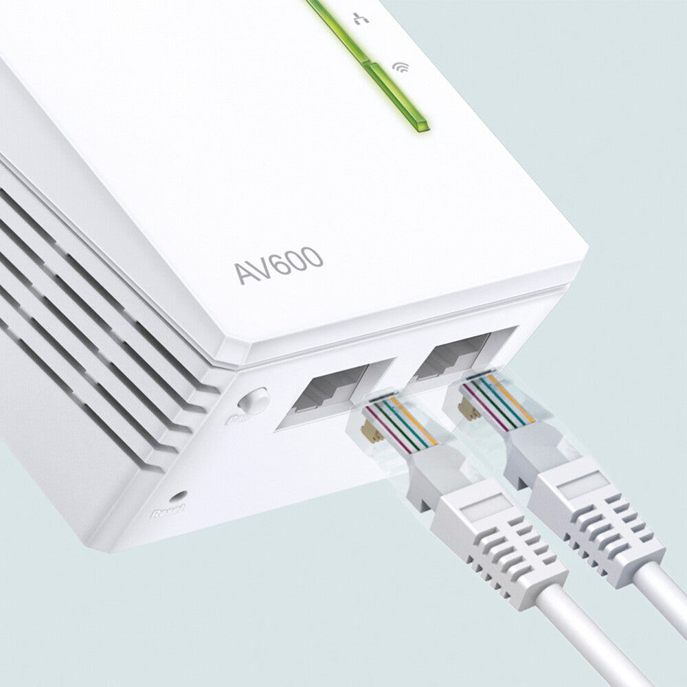 TP-Link AV600 600 Mbit/s Nätverksansluten (Ethernet) Wi-Fi Vit 1 styck