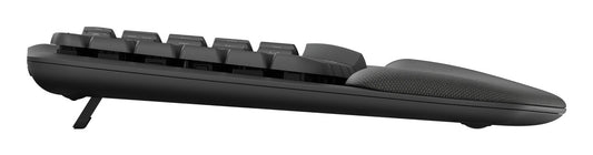 Logitech ERGO 920-012304 tangentbord Kontor Trådlös RF + Bluetooth QWERTY Amerikanskt internationellt grafit