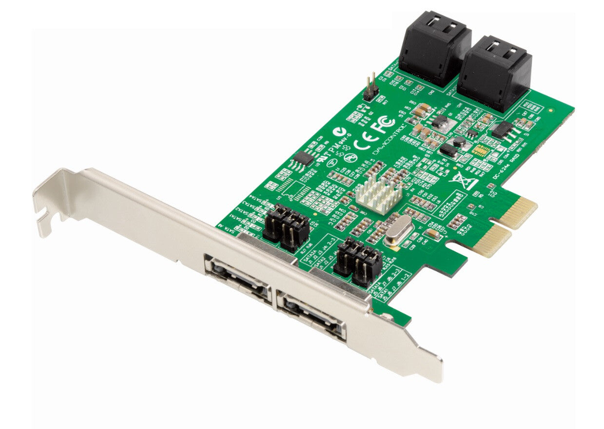 Dawicontrol DC-624E RAID RAID-kontrollerkort PCI Express x2 2.0 6 Gbit/s