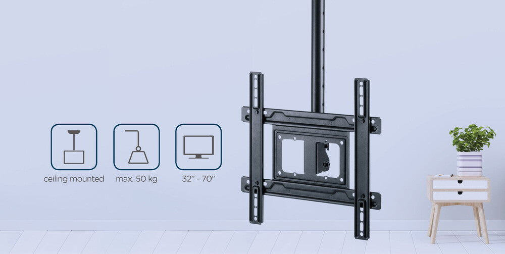 Gembird CM-70ST-01 tv-fäste 177,8 cm (70") Svart