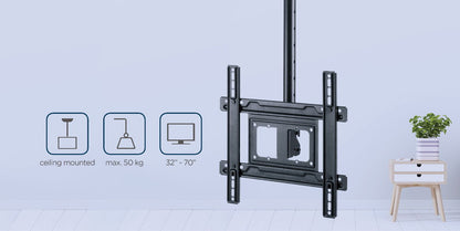 Gembird CM-70ST-01 tv-fäste 177,8 cm (70") Svart