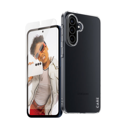 PanzerGlass CARE by ® Fashion 2-in-1 Bundle Samsung Galaxy A36 5G Genomskinligt skärmskydd 1 styck