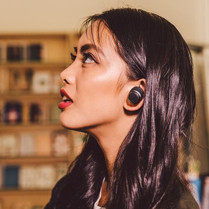 Audio-Technica ATH-CKR7TW Headset Trådlös I öra Samtal/musik Micro-USB Bluetooth Svart