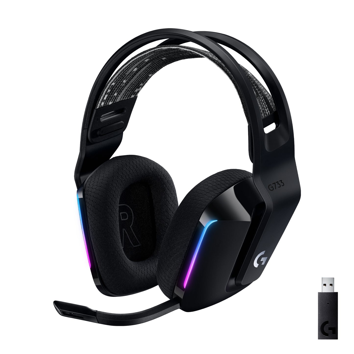 Logitech G 981-000864 hörlur och headset Trådlös Huvudband Spela Svart