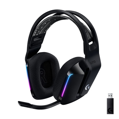 Logitech G 981-000864 hörlur och headset Trådlös Huvudband Spela Svart