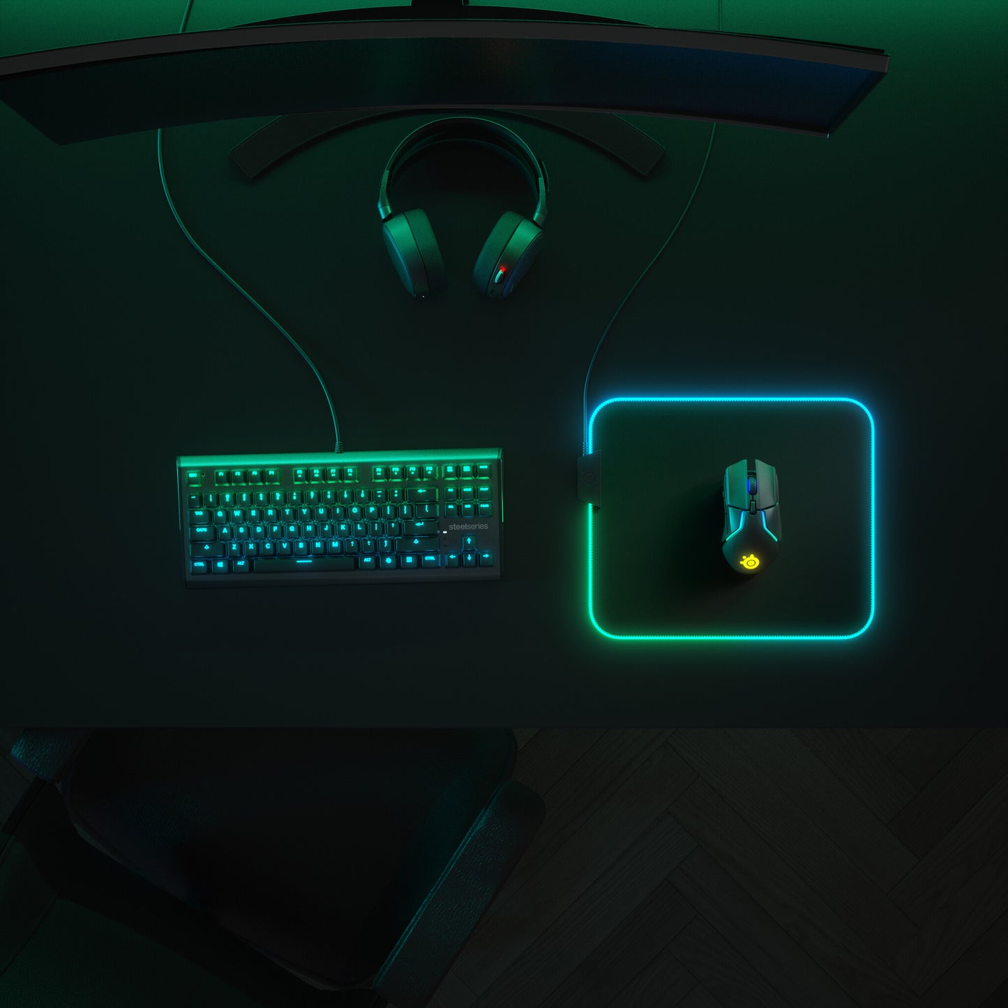 Steelseries QcK Prism Cloth Medium Spelmusmatta Svart