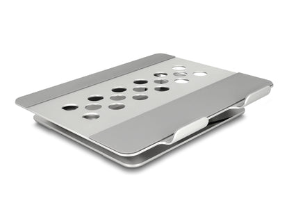 DeLOCK 18442 Ställ för bärbara datorer Ställ förl bärbar dator och surfplatta Silver 39,6 cm (15.6")