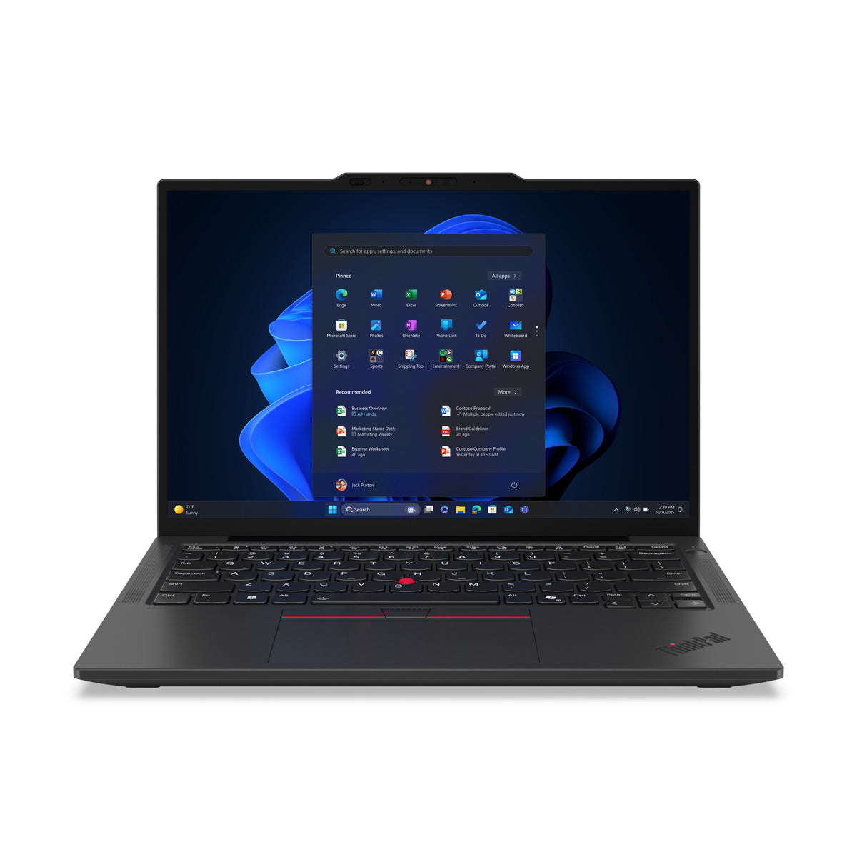 Lenovo ThinkPad X13 Gen 6 (Intel) Intel Core Ultra 7 255U Bärbar dator 33,8 cm (13.3") WUXGA 32 GB LPDDR5x-SDRAM 1 TB SSD Wi-Fi 7 (802.11be) Windows 11 Pro tyska Svart