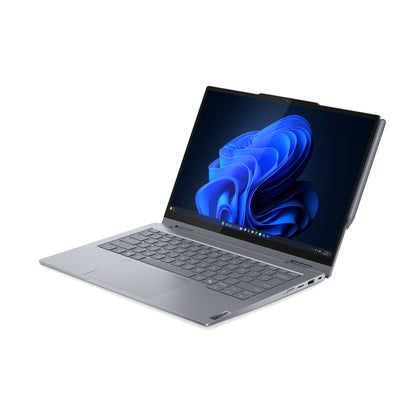 Lenovo ThinkBook 14 2-in-1 G5 IAU Intel Core Ultra 5 225U Hybrid (2-i-1) 35,6 cm (14") Pekskärm WUXGA 16 GB DDR5-SDRAM 512 GB SSD Wi-Fi 6E (802.11ax) Windows 11 Pro Nordic Grå