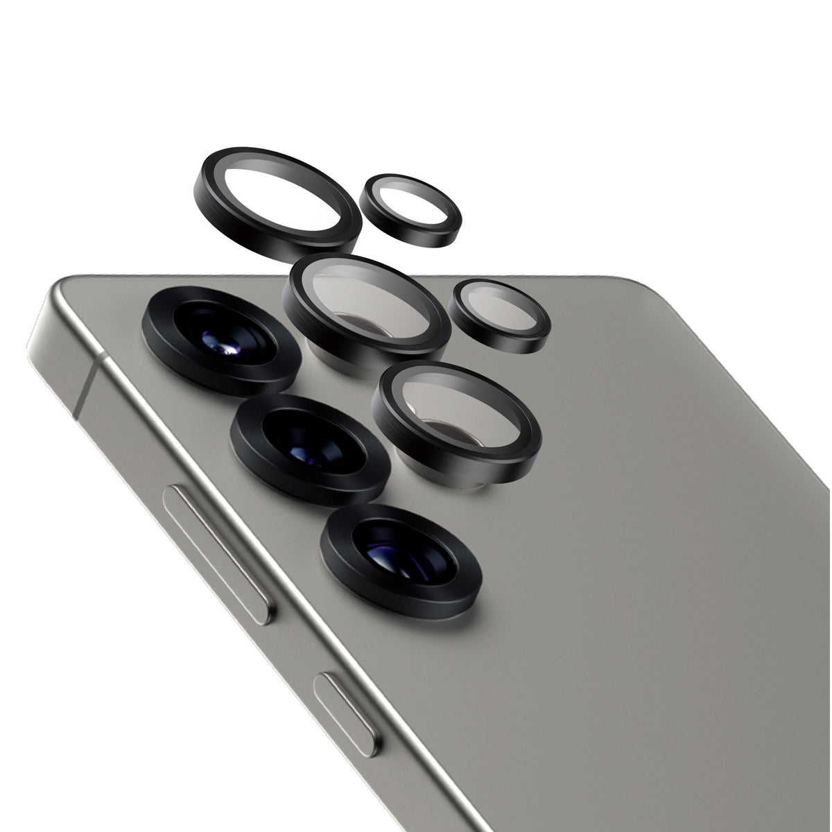PanzerGlass ® Hoops® Ceramic Camera Lens Protector Samsung Galaxy S25 Ultra Genomskinligt skärmskydd 1 styck