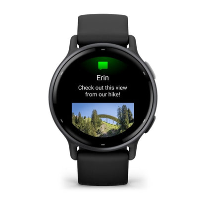 Garmin Vivoactive 5 3,05 cm (1.2") AMOLED 42 mm Digital 390 x 390 pixlar Pekskärm Svart Wi-Fi GPS