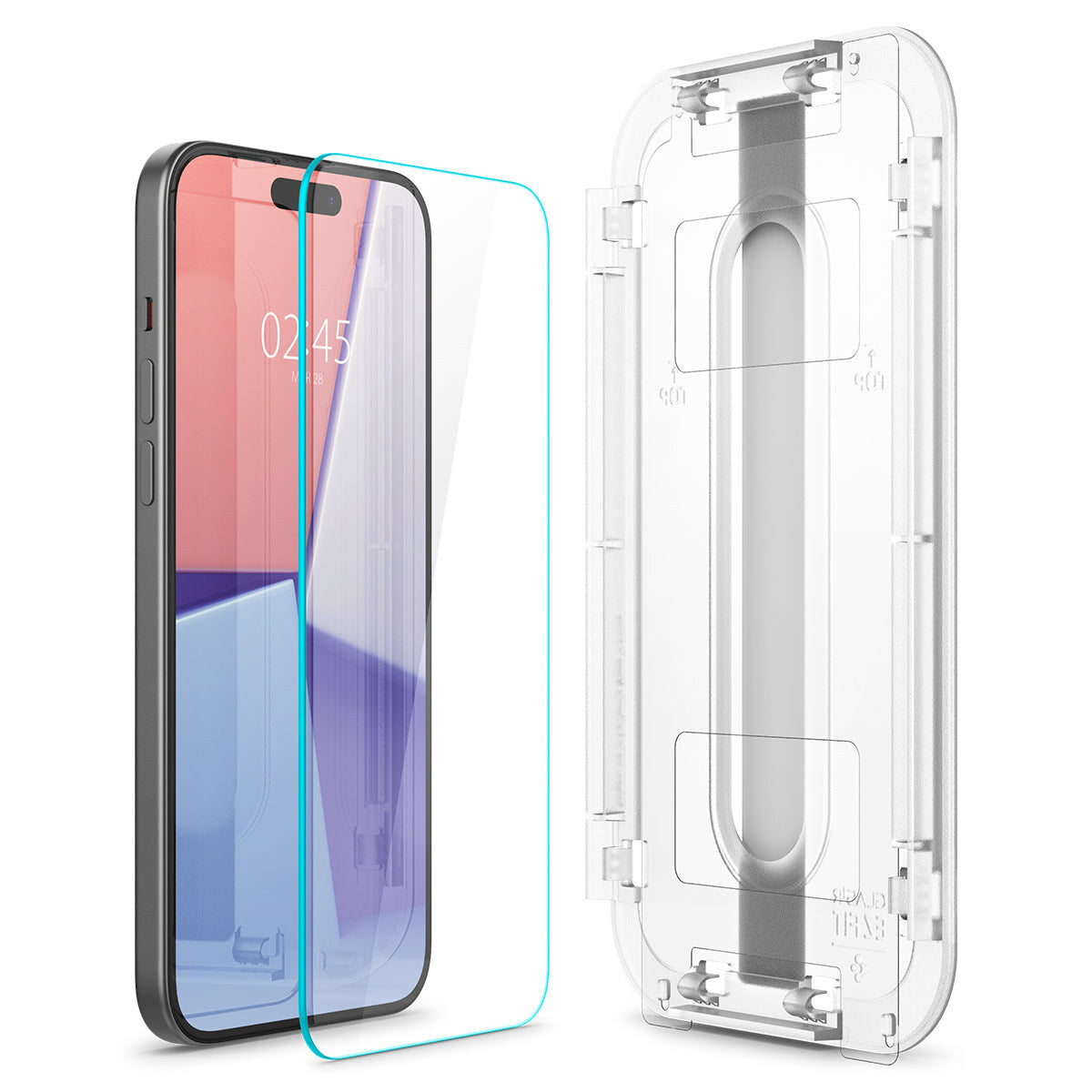Spigen AGL06903 skärm- och baksidesskydd till mobiltelefon Genomskinligt skärmskydd Apple 2 styck