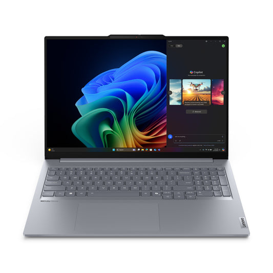 Lenovo ThinkBook 16 G7 QOY Copilot+ PC Qualcomm Snapdragon X1P-42-100 Bärbar dator 40,6 cm (16") WUXGA 16 GB LPDDR5x-SDRAM 512 GB SSD Wi-Fi 7 (802.11be) Windows 11 Pro Engelsk Grå