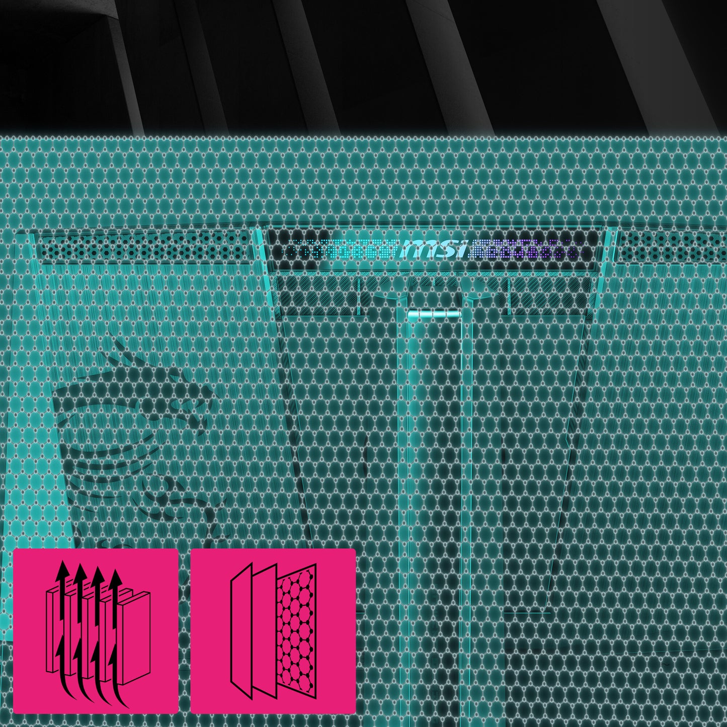 MSI MPG 321URXDE QD-OLED platta pc-skärmar 80 cm (31.5") 3840 x 2160 pixlar 4K Ultra HD Svart