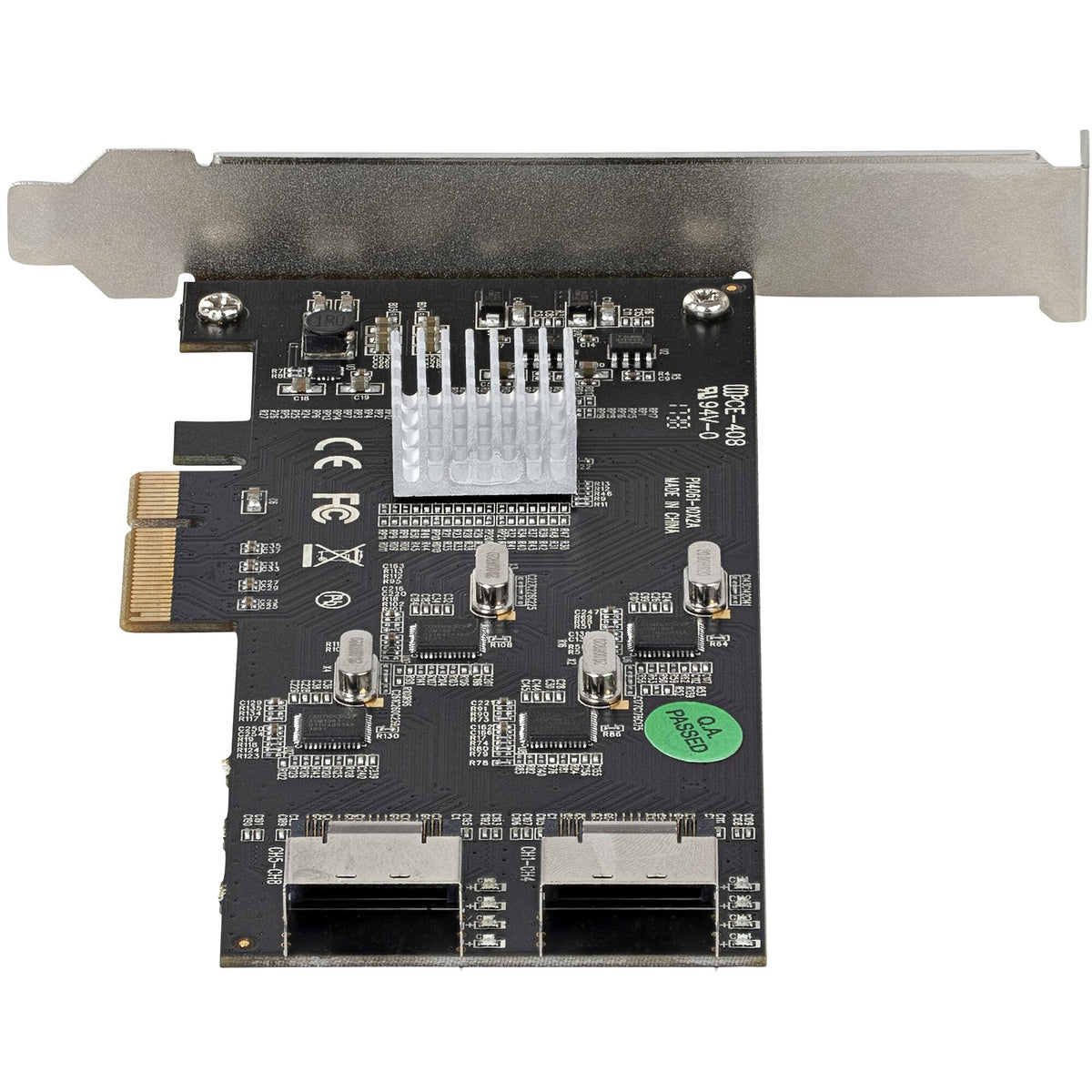 StarTech.com 8-ports SATA PCIe-kort - PCI Express 6 Gbps SATA Expansion-kortadapter med 4 värdkontroller - SATA PCIe-kontrollerkort - PCI-e x4 Gen 2 till SATA III - SATA HDD/SSD