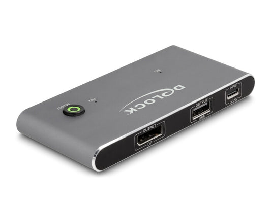 DeLOCK 11487 KVM-switchar Antracit