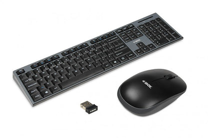 iBox DESKTOP KIT PRO tangentbord Mus inkluderad QWERTY Svart