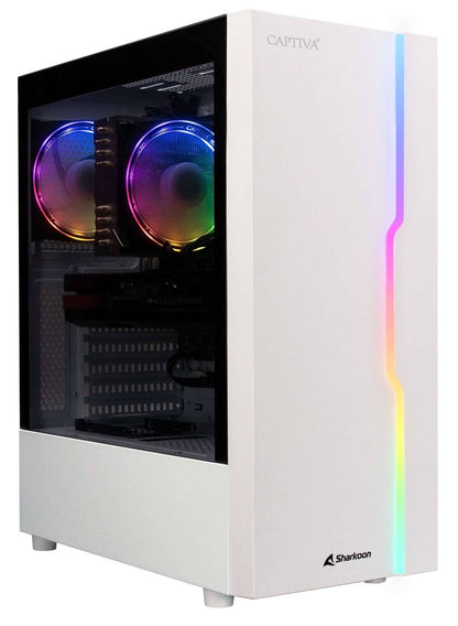 CAPTIVA Advanced Gaming R78-261 AMD Ryzen™ 7 5700X 16 GB DDR4-SDRAM 1 TB SSD NVIDIA GeForce RTX 4060 Windows 11 Home Skrivbord PC Vit