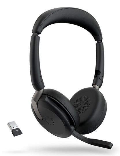 Jabra Evolve2 65 Flex Headset Kabel & Trådlös Huvudband Kontor/callcenter Bluetooth Svart