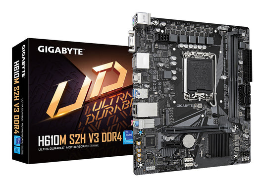 GIGABYTE H610M S2H V3 DDR4 moderkort Intel H610 Express LGA 1700 micro ATX