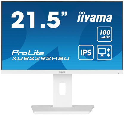 iiyama ProLite XUB2292HSU-W6 platta pc-skärmar 54,6 cm (21.5") 1920 x 1080 pixlar Full HD LED Vit