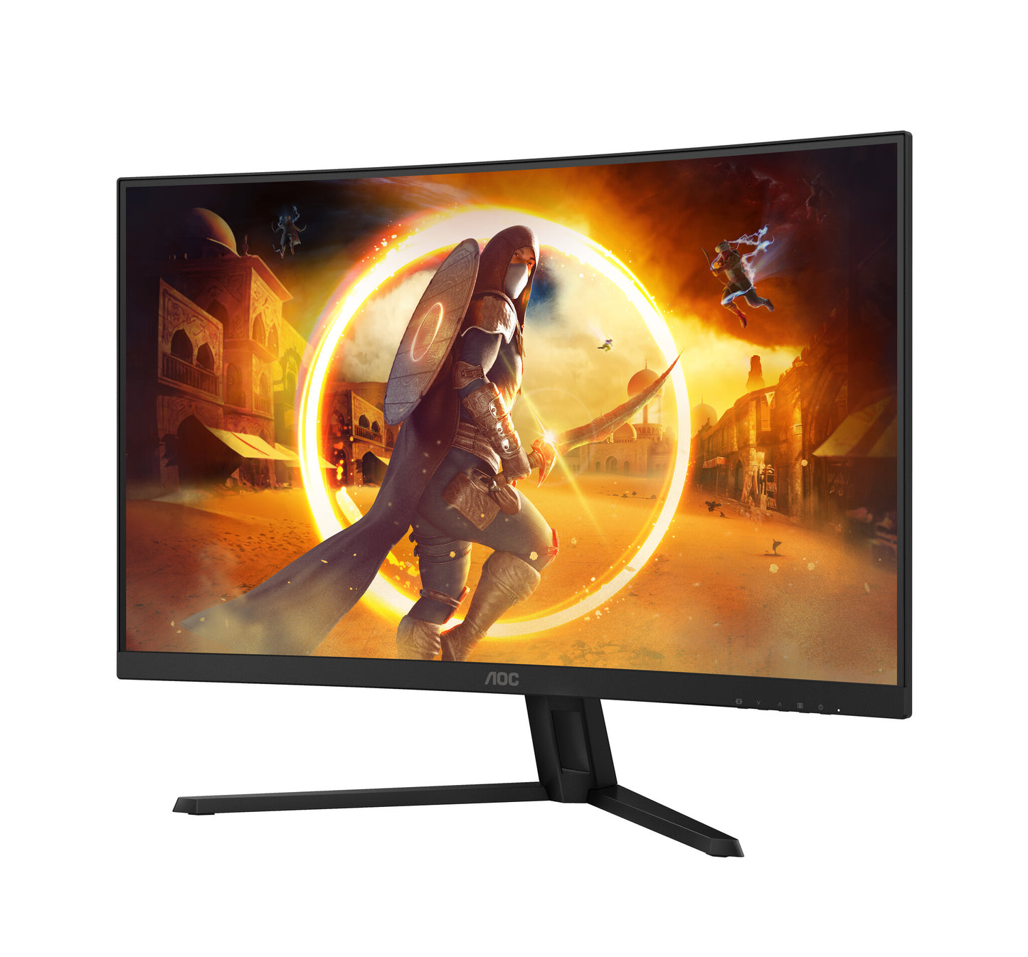 AOC G4 CQ32G4VE platta pc-skärmar 80 cm (31.5") 2560 x 1440 pixlar Quad HD LCD Svart, Grå