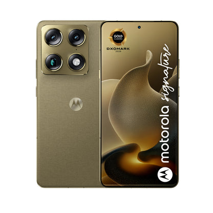 Motorola signature 17,2 cm (6.78") Dubbla SIM-kort Android 16.0 5G USB Type-C 16 GB 512 GB 5200 mAh Guld