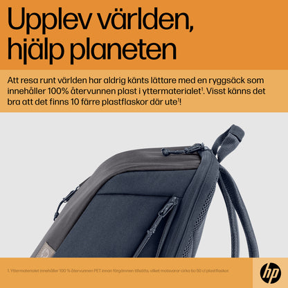 HP Travel 18 liter ryggsäck för 15,6 tum bärbar dator i Iron Grey