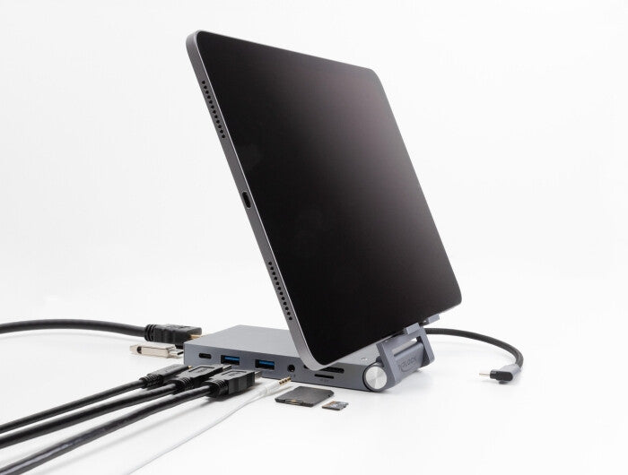 DeLOCK 88199 dockningsstationer för bärbara datorer Kabel USB 3.2 Gen 1 (3.1 Gen 1) Type-C Grå