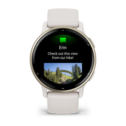 Garmin Vivoactive 5 3,05 cm (1.2") AMOLED 42 mm Digital 390 x 390 pixlar Pekskärm Vit Wi-Fi GPS