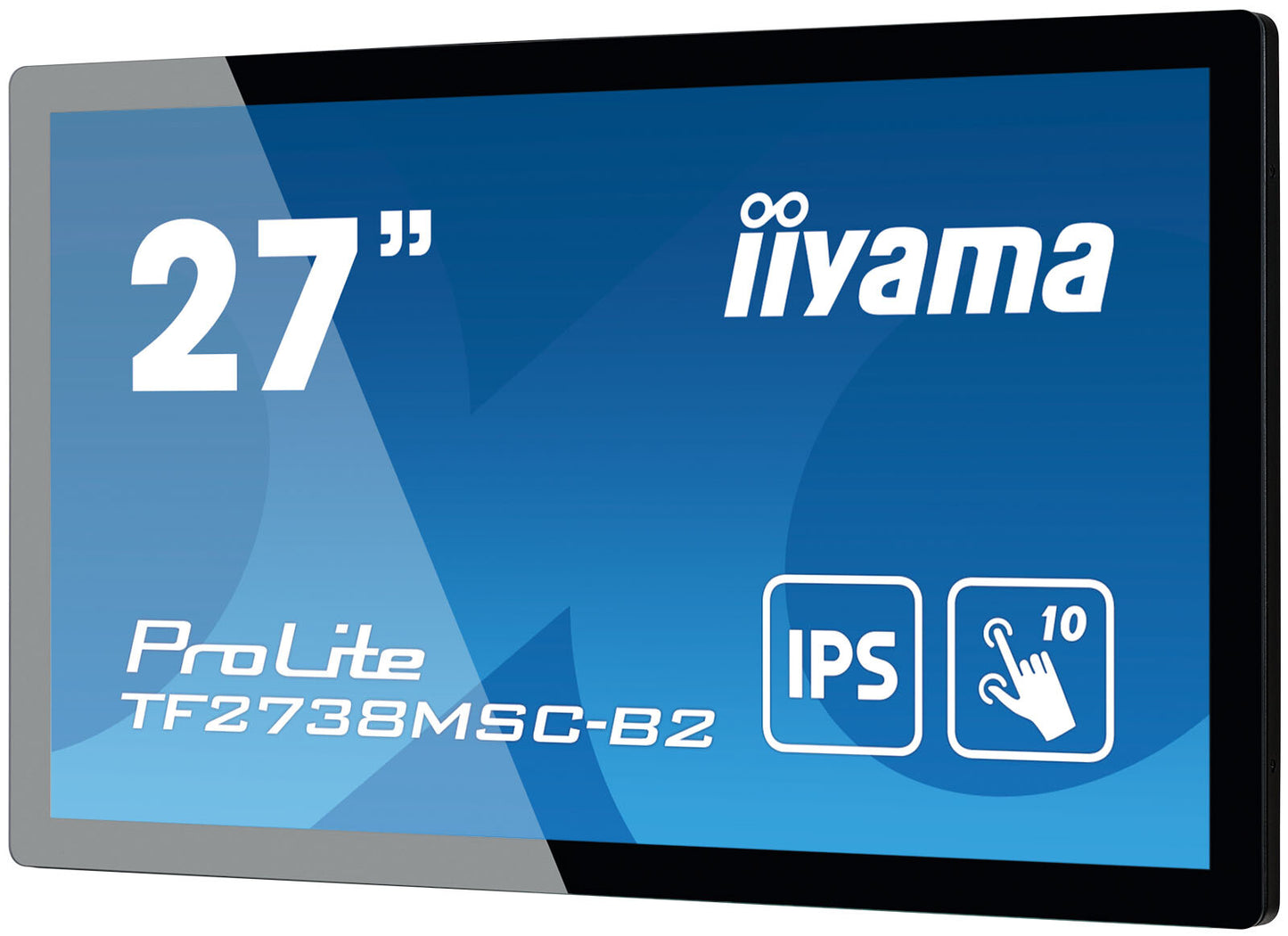 iiyama ProLite TF2738MSC-B2 platta pc-skärmar 68,6 cm (27") 1920 x 1080 pixlar Full HD LED Pekskärm Flera användare Svart