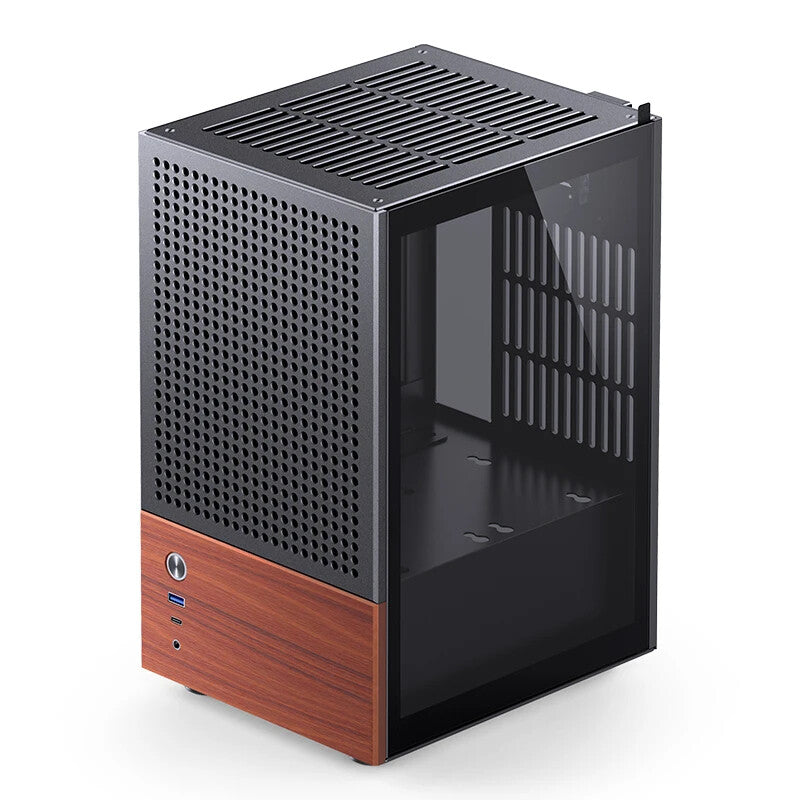 Jonsbo T6 Midi Tower Svart, Trä