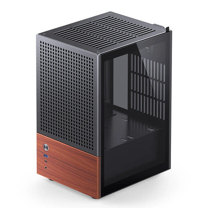 Jonsbo T6 Midi Tower Svart, Trä