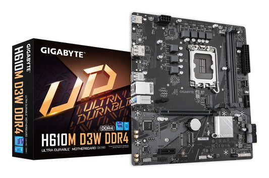 GIGABYTE H610M D3W DDR4 moderkort Intel H610 LGA 1700 micro ATX